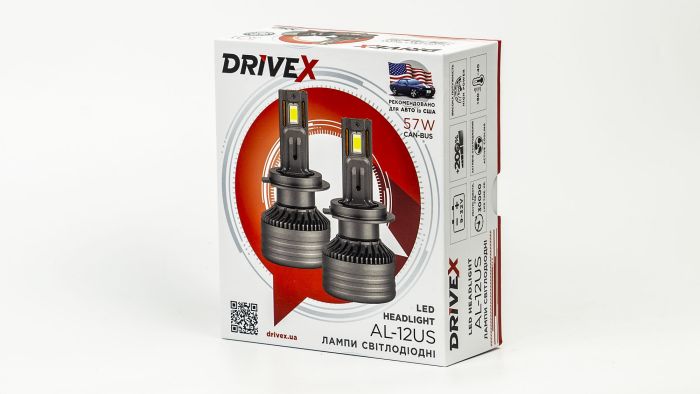 LED лампи автомобільні DriveX AL-12US HIR2(9012) 57W SUPER CAN 9-36V 6K