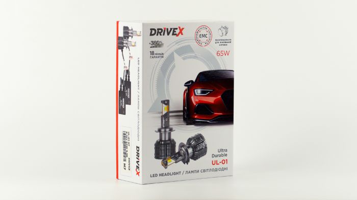 LED лампи автомобільні DriveX UL-01 H11 5.5K 65W 9-36V CAN