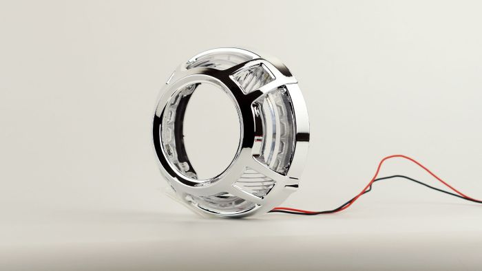 Маска декоративна для автомобільних фар DriveX MS A-108 3.0" Silver White к-т.