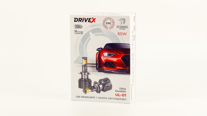 LED лампи автомобільні DriveX UL-01S H11 5.5K 65W CAN 