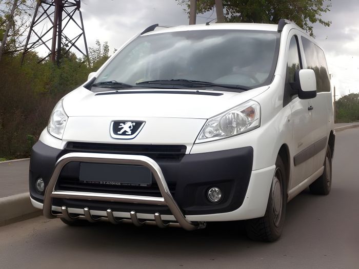 Защита переднего бампера (нерж. сталь) для Peugeot Expert 2007-2016 гг