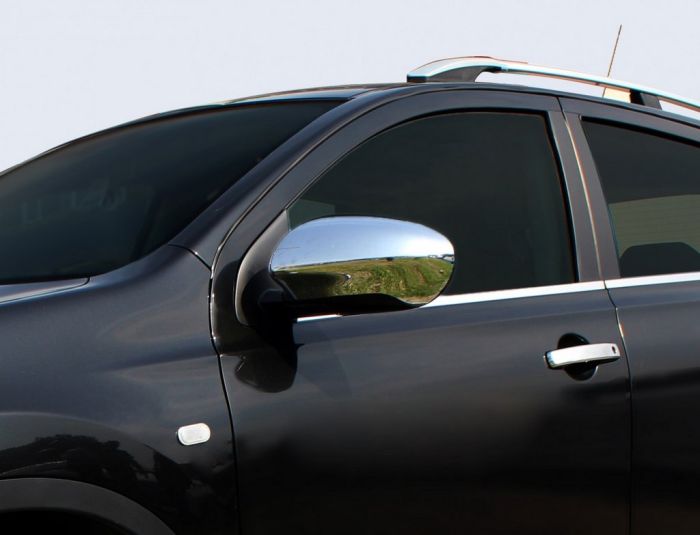 Накладки на Зеркала (2 шт, Пластик) для Nissan Qashqai 2010-2014 гг