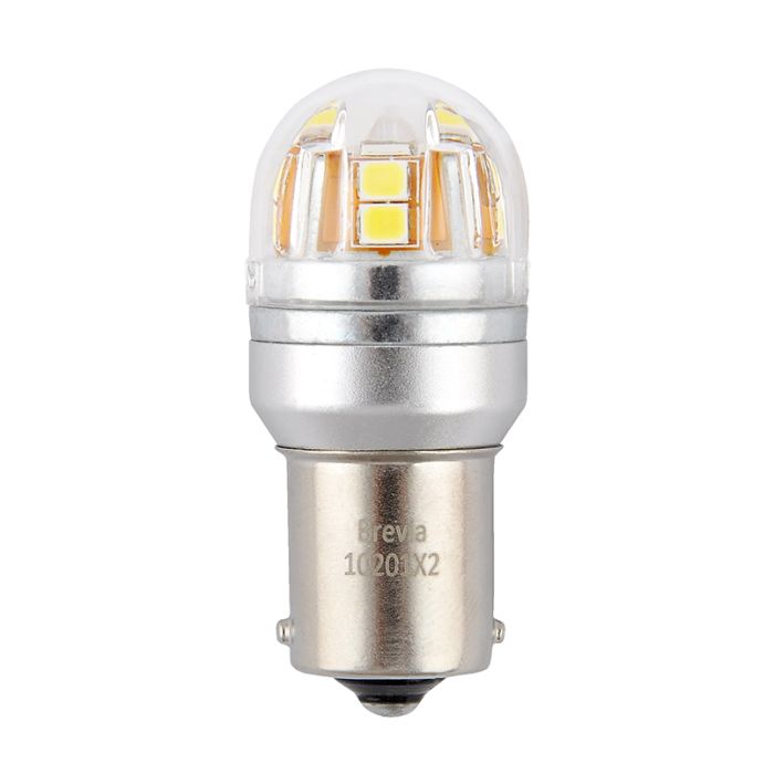 Brevia S-Power P21W 330Lm 15x2835SMD 12/24V CANbus, 2шт (10201X2)