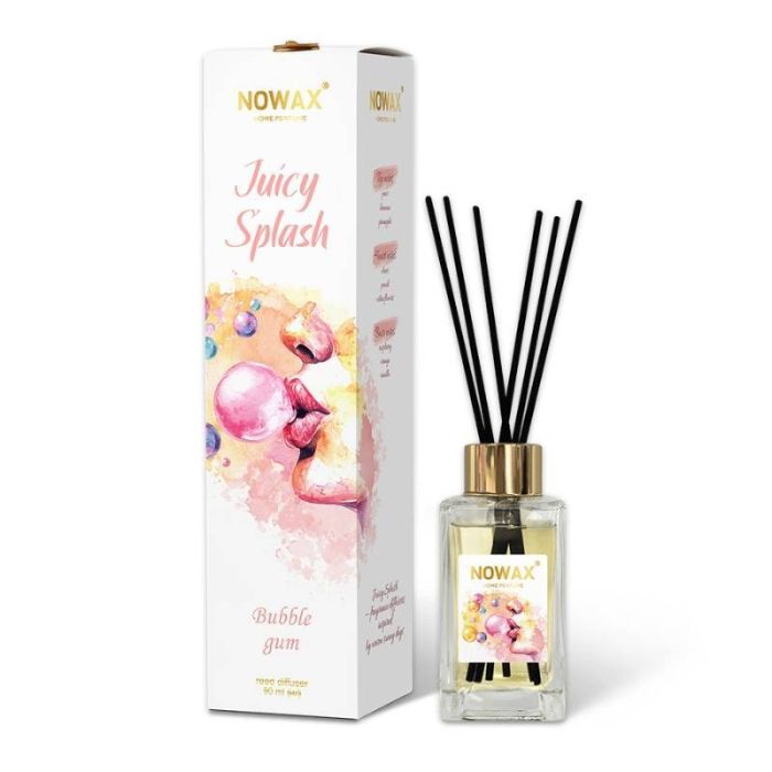 Аромадифузор з паличками Nowax серія Juicy Splash - Bubble Gum (90 мл.) (NX00169)