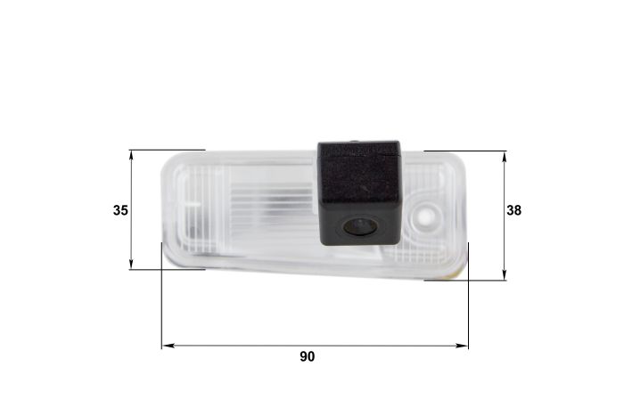 Камера заднего вида Falcon HS8224-AHD Cube Hyundai SantaFe 2013-2015 / ix45 2013-2015