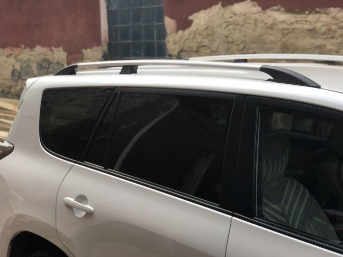 Рейлинги Хром турецкие Короткая база, металлические ножки для Toyota Rav 4 2006-2013 гг