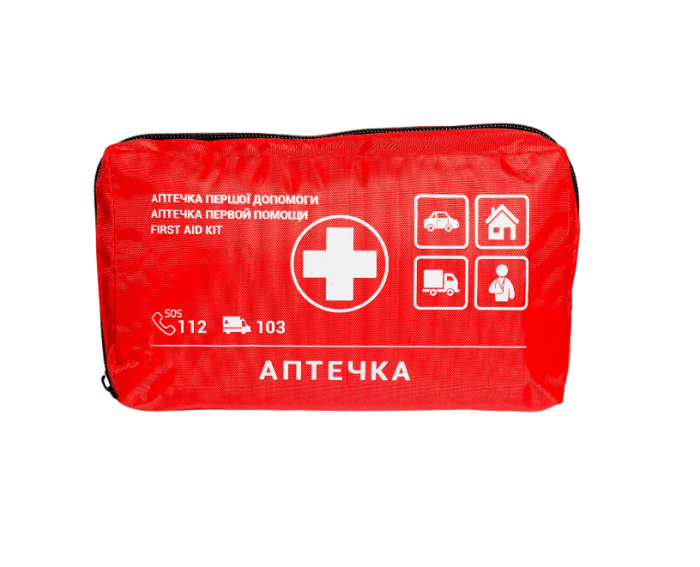 Футляр для аптечки м'який червоний 20,5х13,5х4 см (Ф-02-2025-М)