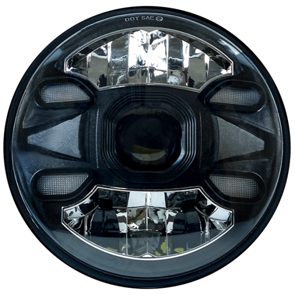 Штатні фари круглі WL G-01 7" 26/46W H/L STM - DRL W+Y к-т.