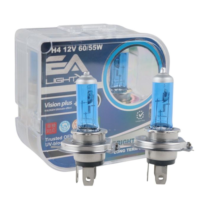 Галогенные лампы H4 EA Light X 12V 60/55W P43t VISION PLUS +200%