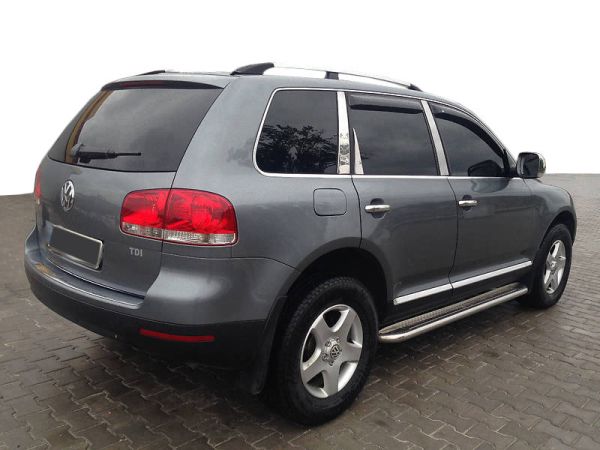 Хромированные Рейлинги (Пластиковые Ножки) Металлическая ножка для Volkswagen Touareg 2002-2010 гг