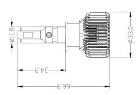Світлодіодні лампи Prime-X R Pro H1 (5000К)