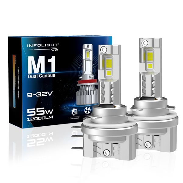 Комплект светодиодных ламп Infolight M1 Dual Canbus H15 55W