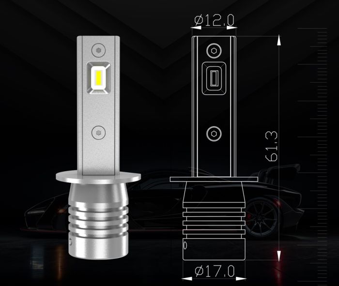 Комплект светодиодных ламп Sho-Me F3 H1 20W