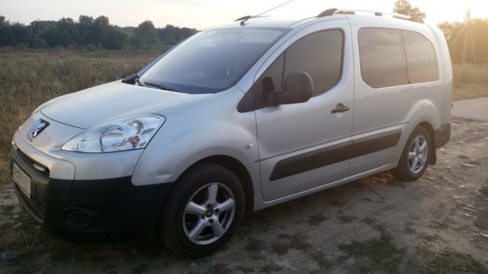 Хромированные Рейлинги Пластиковые ножки для Peugeot Partner Tepee 2008-2018 гг