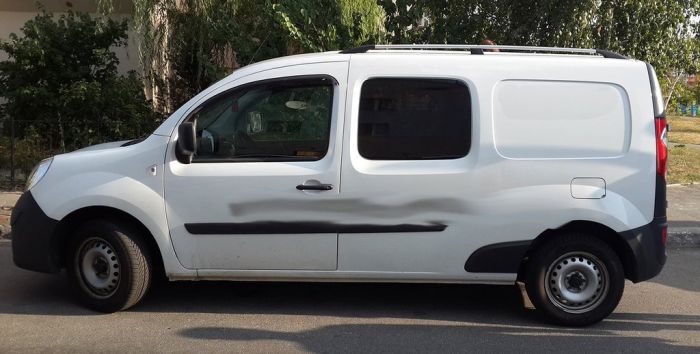 Хромированные Рейлинги Стандартная база, пластиковые ножки для Renault Kangoo 2008-2020 гг