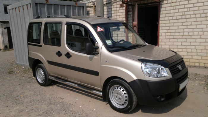Хромированные Рейлинги Пластиковые ножки для Fiat Doblo I 2001-2005 гг