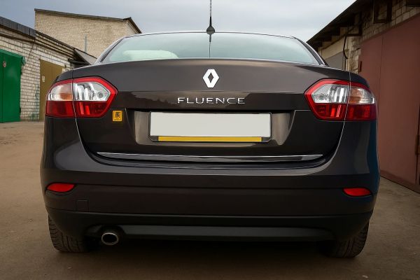 Накладка на багажник нержавейка для Renault Fluence 2009-2016 гг