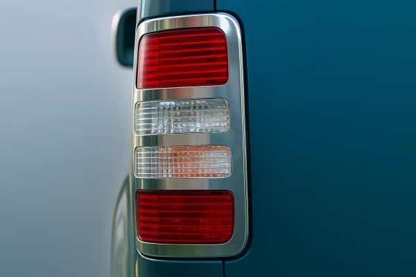 Накладки на Задние Фонари V1 (2 шт., Нержавейка) OmsaLine - Итальянская Нержавейка для Volkswagen Caddy 2010-2015 гг