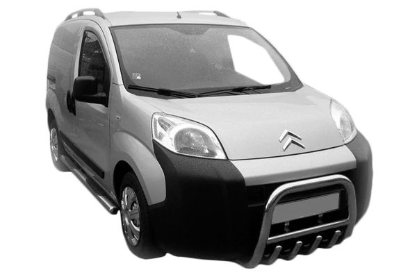 Кенгурятник QT006 (нерж. сталь) для Fiat Fiorino/Qubo 2008-2024 гг