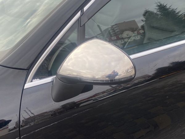 Накладки на Зеркала (2 шт., Нержавейка) OmsaLine - Итальянская Нержавеющая Сталь для Volkswagen Touareg 2010-2018 гг