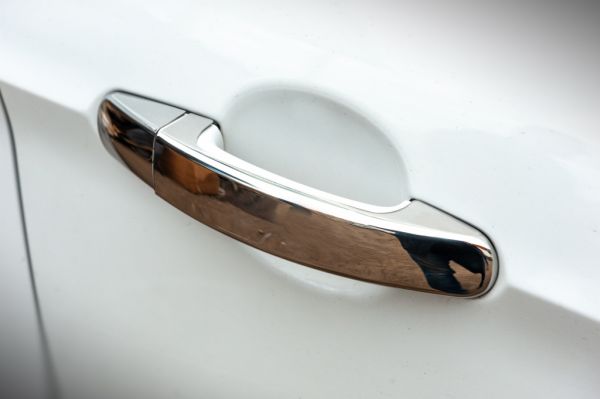 Хромированные Накладки на Ручки (4 шт., Нержавейка) Без чипа, OmsaLine - Итальянская Нержавейка для Ford Kuga 2008-2013 гг