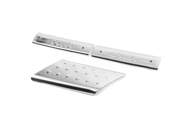 Накладки на внутренние пороги (Omsa, нержавейка) 3 двери для Fiat Doblo I 2005-2010 гг