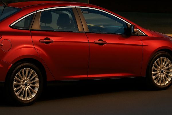 Верхние молдинги окон нержавейка (8 шт) Хэтчбек, OmsaLine - Итальянская Нержавейка для Ford Focus III 2011-2017 гг