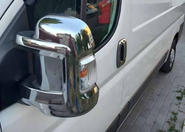 Накладки на Зеркала (2 шт, Пластик) для Fiat Ducato 2006-2025 гг