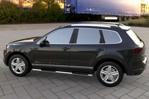 Боковые трубы (2 шт, нержавейка) для Volkswagen Touareg 2010-2018 гг