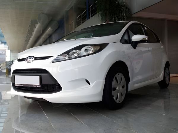 Накладка на передний бампер 2008-2013 (под покраску) для Ford Fiesta