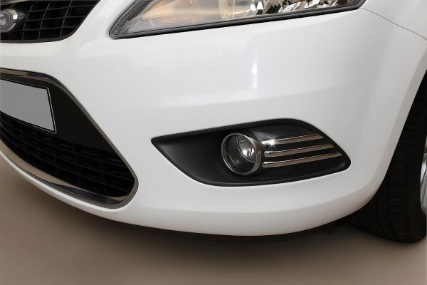 Хром накладки на противотуманные фары (6 шт., нерж. сталь) для Ford Focus II 2008-2011 гг
