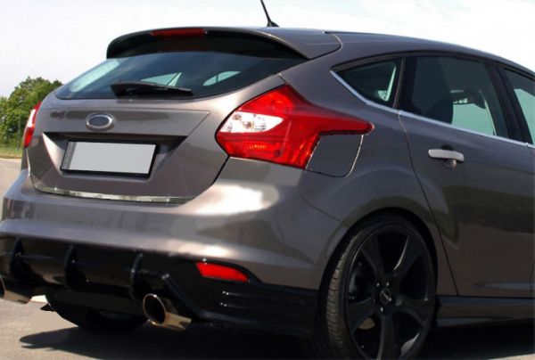 Накладка на багажник 2011-2014 (Хэтчбек, нержавейка) для Ford Focus III