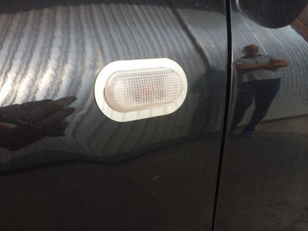 Окантовка поворотника (2 шт, нержавейка) для Nissan Qashqai 2007-2010 гг