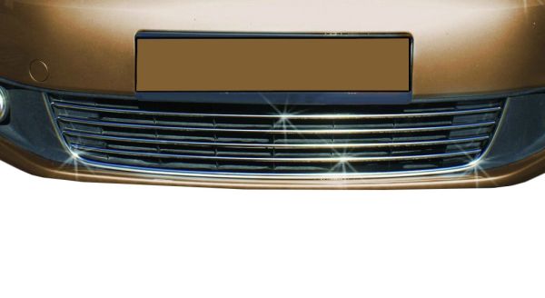 Накладки на передний бампер Comfort (5 шт., нержавейка) для Volkswagen Caddy 2010-2015 гг