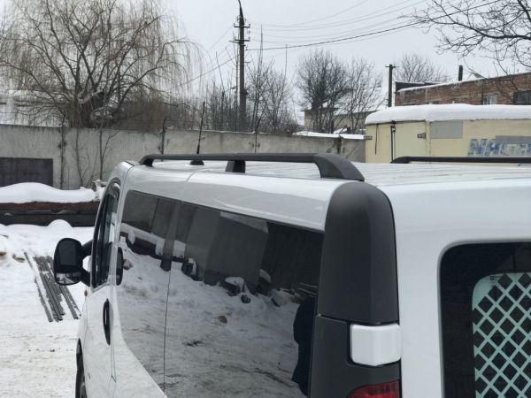 Черные рейлинги Короткая, Пластиковые Ножки для Renault Trafic 2001-2015 гг