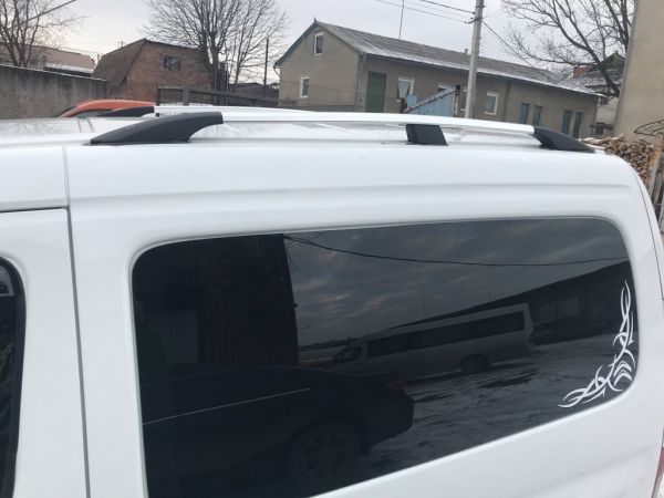 Хромированные рейлинги С металлической ножкой, на клей для Citroen Berlingo 1996-2008 гг