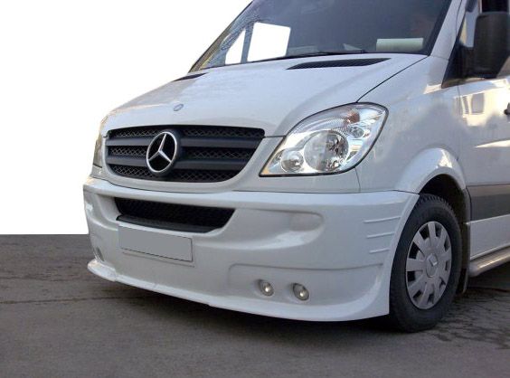 Накладка на передний бампер с 4 фарами (2006-2013) для Mercedes Sprinter W906