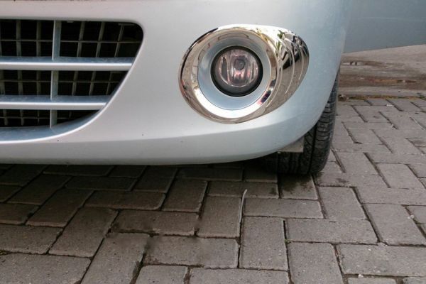 Окантовка противотуманных фар 2008-2013 (2 шт, нержавейка) для Renault Kangoo