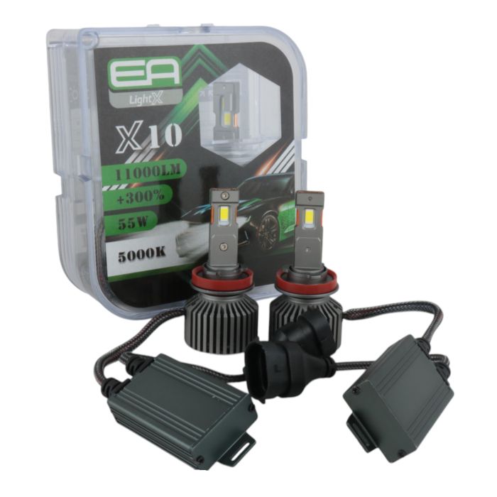 Светодиодные лампы H11 EA Light X X10 11000Lm 5000K 12-24V 2 шт