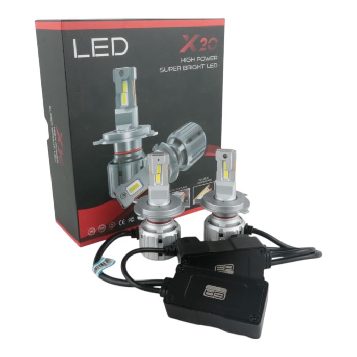 Светодиодные лампы H4 EA Light X X20 15000Lm 5000K 12-24V 2 шт