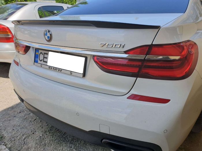 Спойлер Черный глянец на BMW 7 Series G11/G12 2015-2019 года
