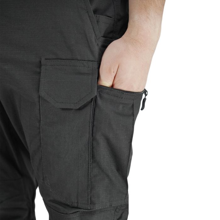 Полевой костюм FS Stretch-RipStop (китель и брюки) для ВСУ — черный