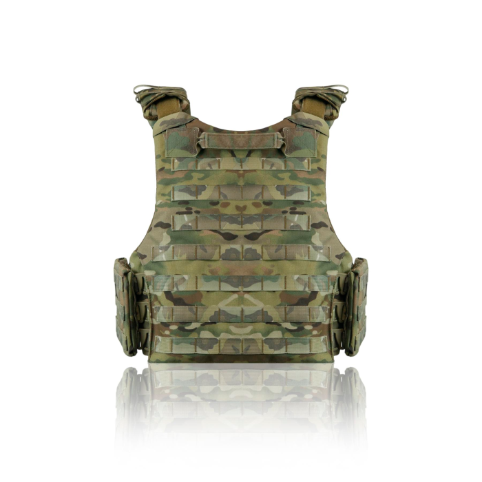 Бронежилет мультикам (L) Kiborg Modular X-1 (увеличенная площадь защиты) с баллистическим пакетом Militex, 2 класс
