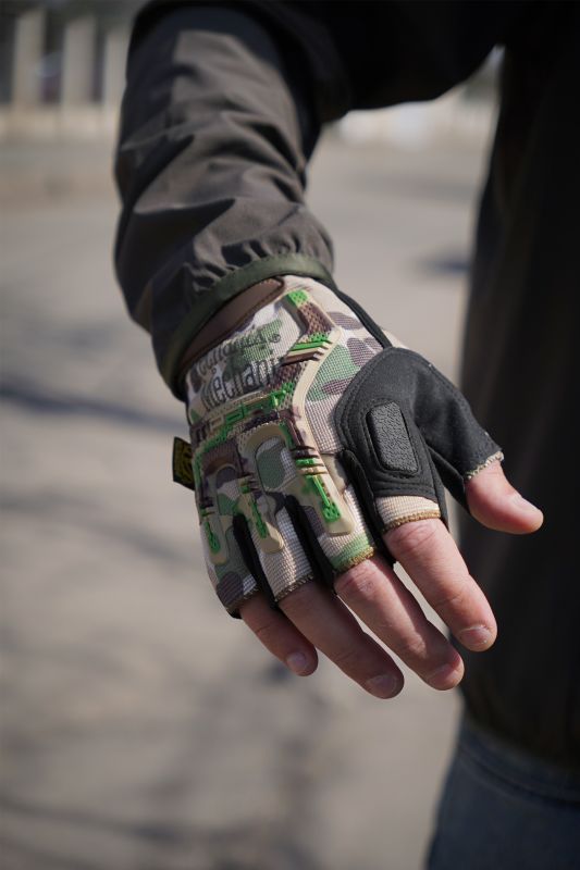 Беспалые перчатки мультикам Mechanix MXK-2