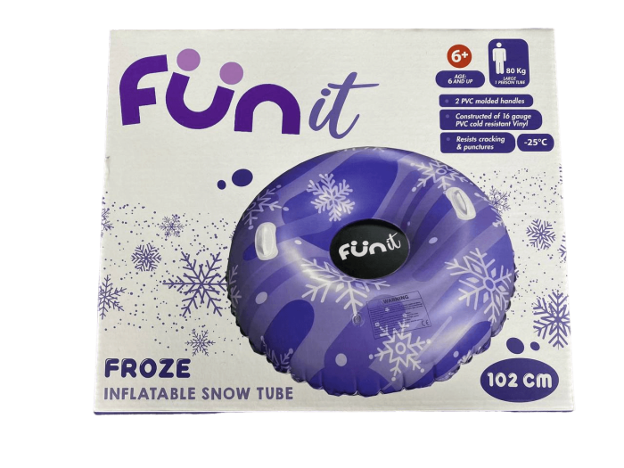 Надувний тюбінг "FROZE" 102 см, фіолетовий