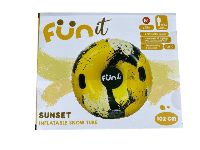 Надувний тюбінг "SUNSET" 102 см, жовтий
