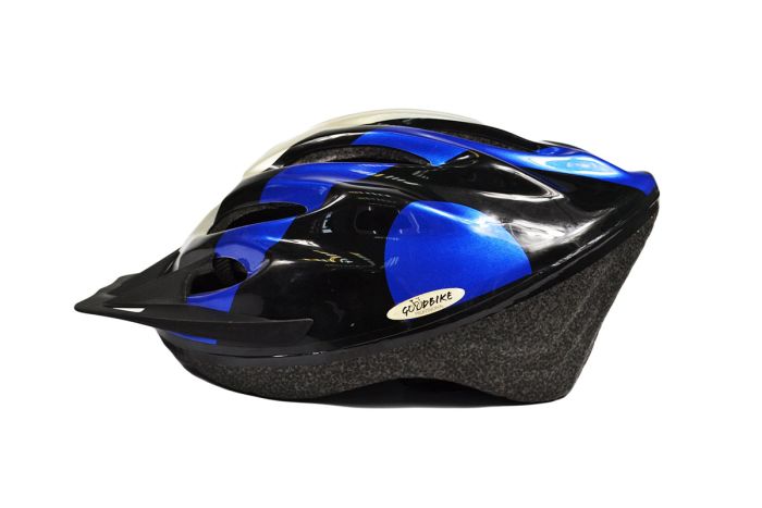 Шолом велосипедний "GOOD BIKE" M 56-58 см чорно/синій (88854/8-IS)