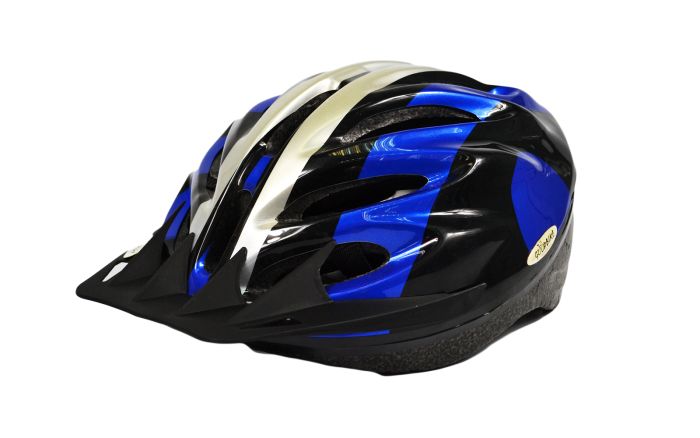 Шолом велосипедний "GOOD BIKE" M 56-58 см чорно/синій (88854/8-IS)