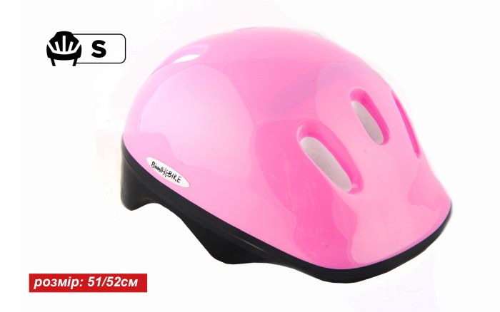 Шолом дитячий велосипедний S рожевий "BIMBO BIKE" (90850P-IS)
