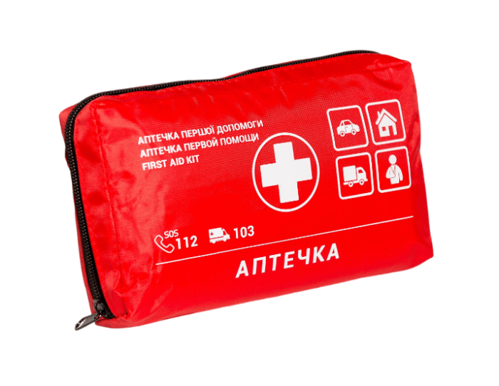 Аптечка медична автомобільна-1 Poputchik (02-001-М) згідно ТУ м'який футляр
